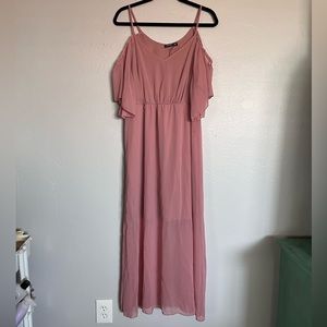 cold shoulder a line dress